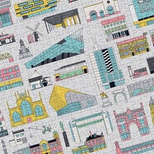 Buildings 500 Piece Art Jigsaw Puzzle Cloudberries